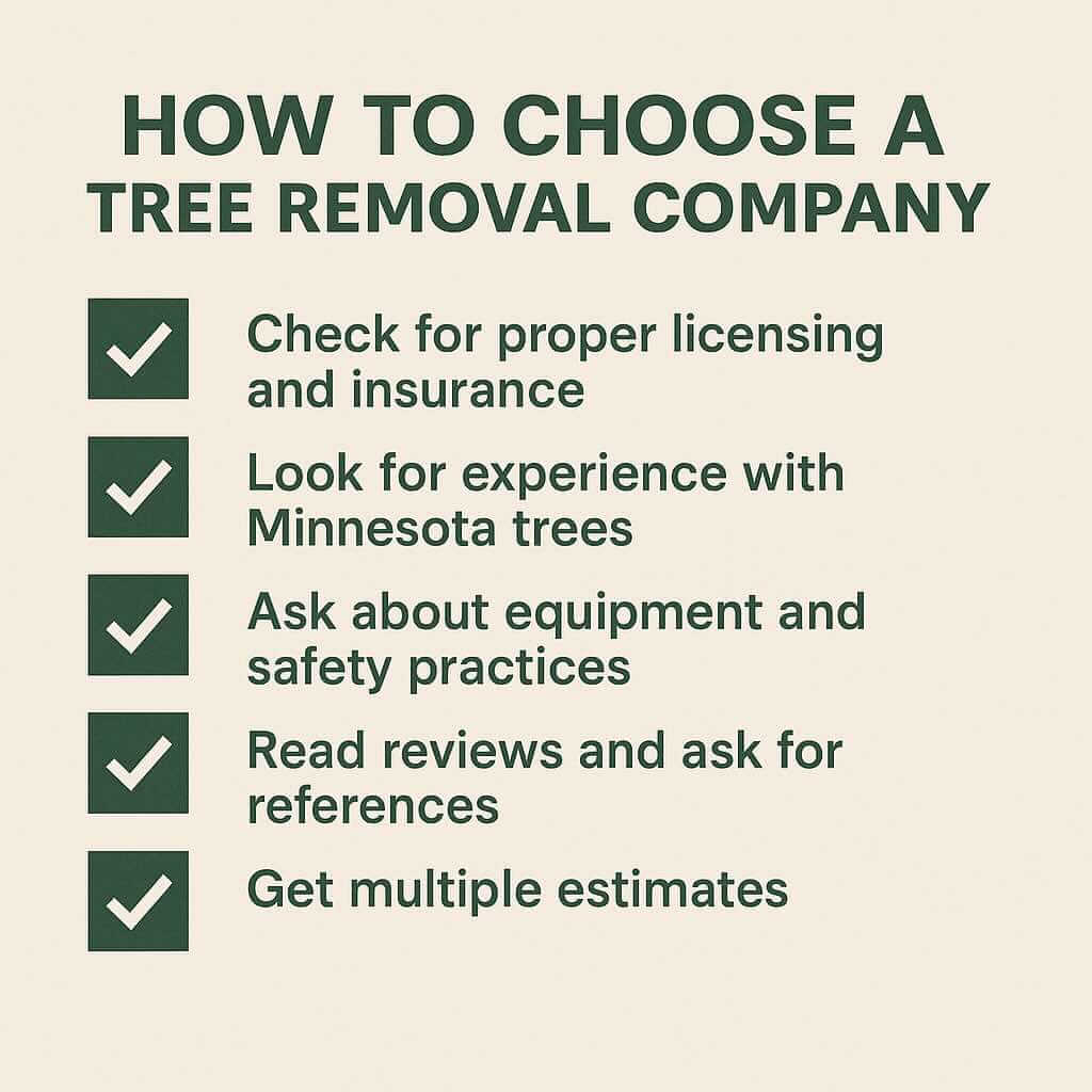 How to Choose the Right Tree Removal Company in Minnesota | Iron & Oak